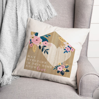 Floral Outdoor Reversible Throw Pillow