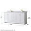 Ensemble de meuble-lavabo double 72 po Avery-41604567-80213066
