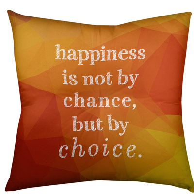 Happiness Throw Pillow