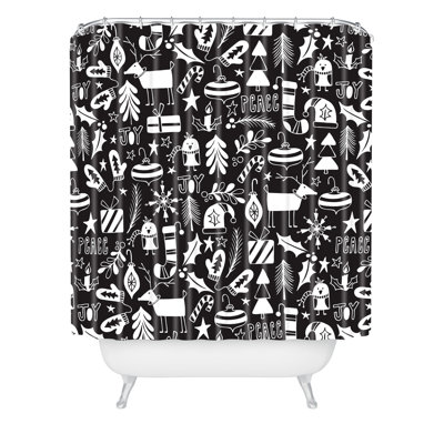Rideau de douche simple dutton paix et joie heather