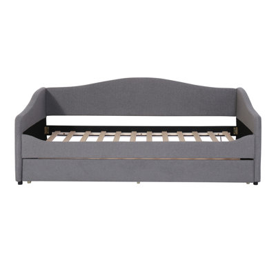 Teddy Fleece Upholstered Daybed with Light and Trundle by Latitude Run