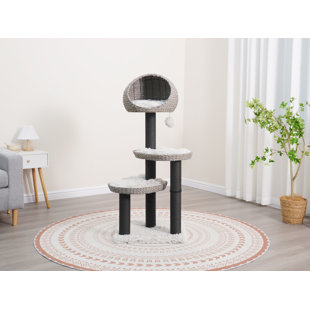 Tundra-Natural, Aesthetic Handwoven Cat Tree, Eco-Friendly and Sustainable Large Cat Tower