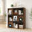 3x3 Cubby Cube Storage Bookcase with Flip Doors, Nine Compartment Cube Organizer Cabinet