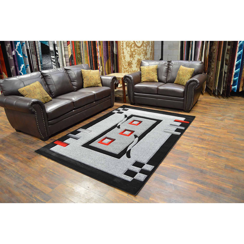Mccampbell Performance Abstract Indoor Rug, Rectangle 5' x 7'