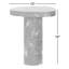Zion End Table-Merlot Marble-62685696-62685702
