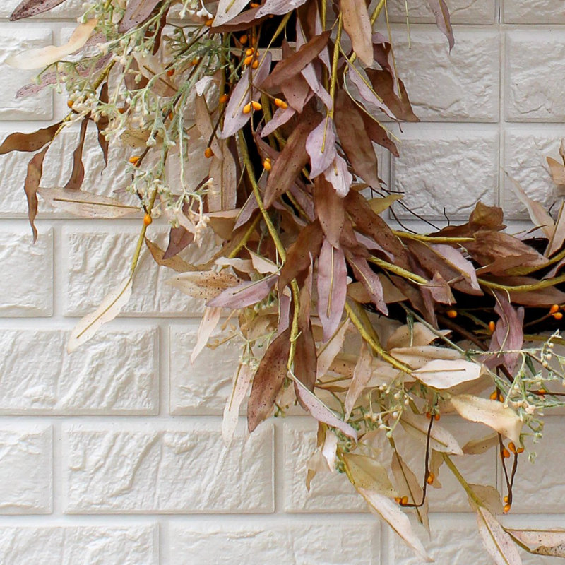Faux Olive Silk 21'' Wreath