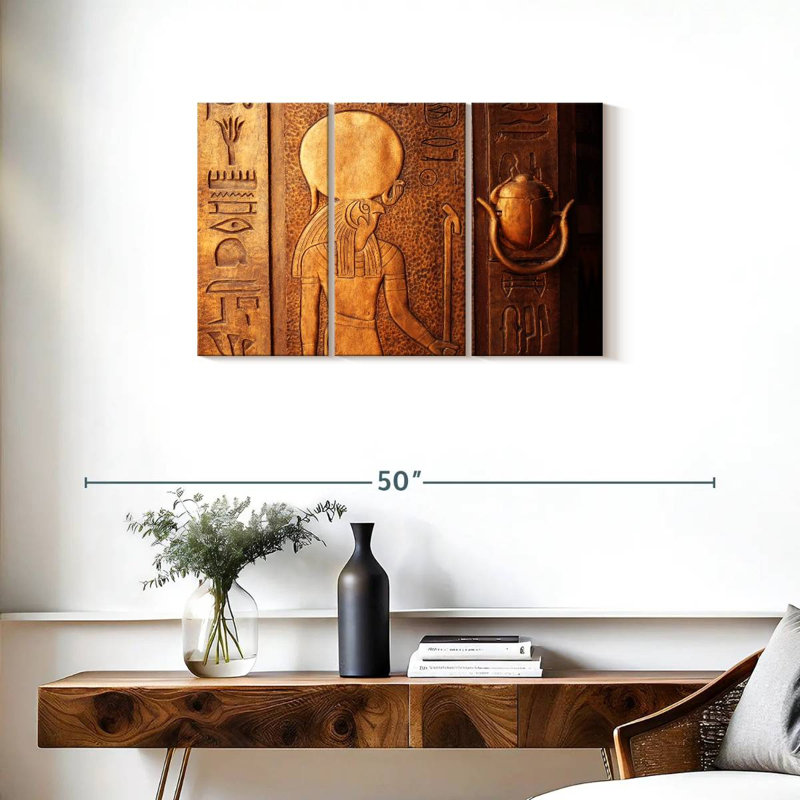 Leisha Decoding Hieroglyphs, 20" H x 33" W