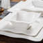 28 Piece Porcelain China Dinnerware Set, Service for 6 