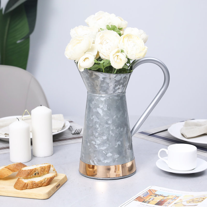 Silver/Copper 32.5 cm Table Vase