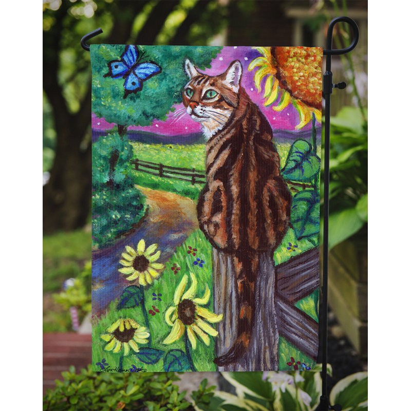 Double Sided 15'' H x 11'' W Polyester Animal Garden Flag