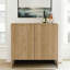 Armoire de rangement à 2 portes avec portes cannelées sculptées Arcen-468894022