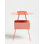Stylish Side Table, Salmon Color, 17.3 x 21.3 x 8.9 inches | Durable 100% Metal Frame (Thickness: 0.08 inches), Electrostatic Powder Coated | Modern Design for Living Room, Bedroom, or Office Decor