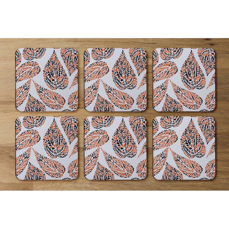 Square 6 Piece Coaster Set