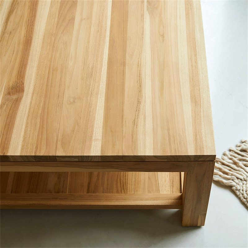 Hardip Solid Wood Solid Wood Coffee Table with Storage