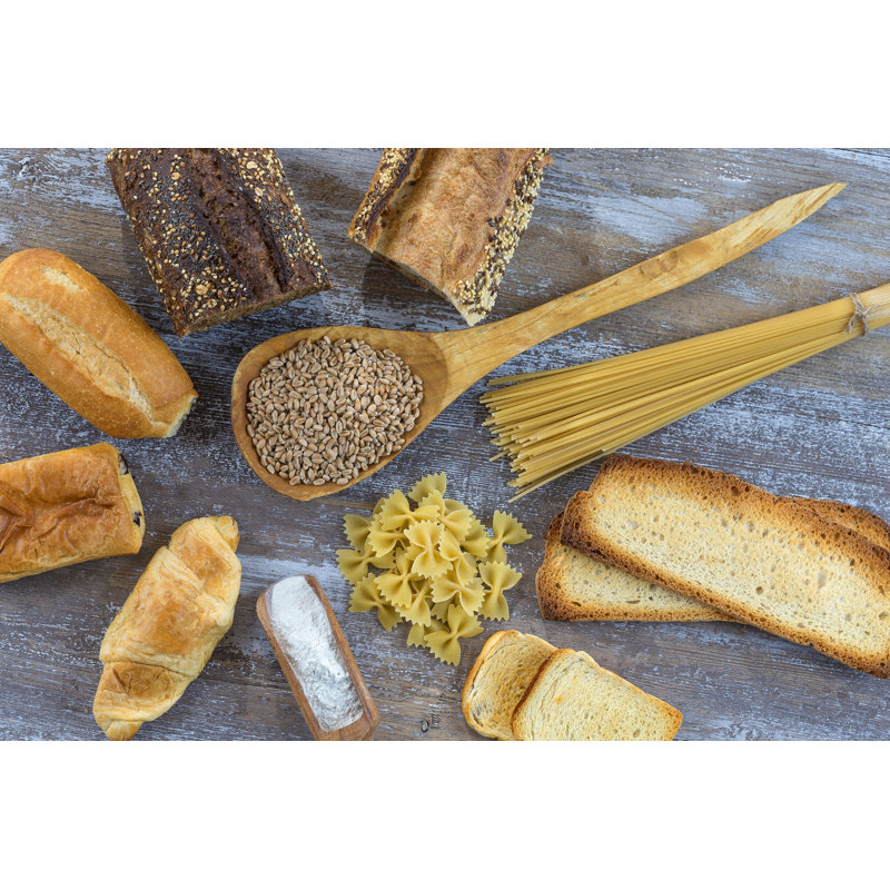 Food With Gluten - Wrapped Canvas Print, 20cm H x 30cm W x 3.8cm D