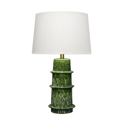 Saturn Ceramic Table Lamp with Linen Shade