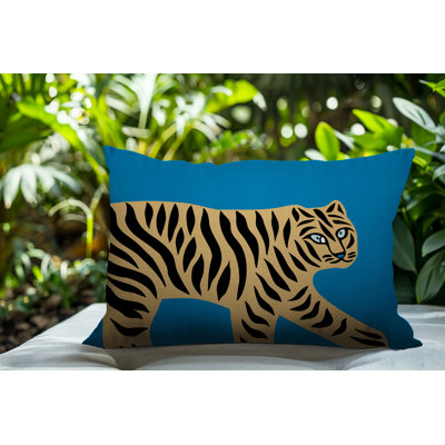 Oreiller rectangulaire intérieur / extérieur Gigi Tiger