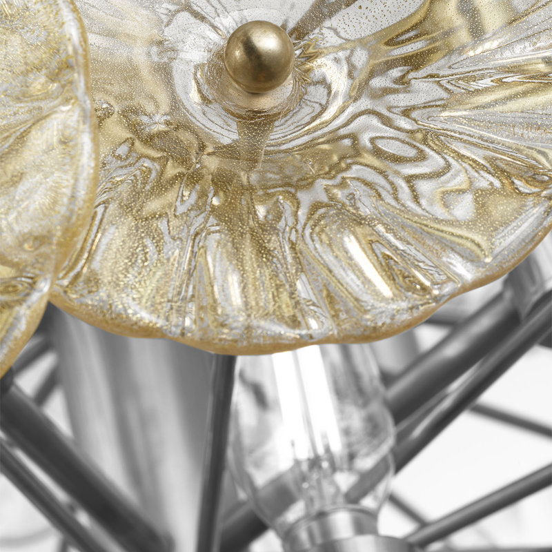 Julie Neill Gianna 24" Chandelie, Gold, Hand-Rubbed Antique Brass