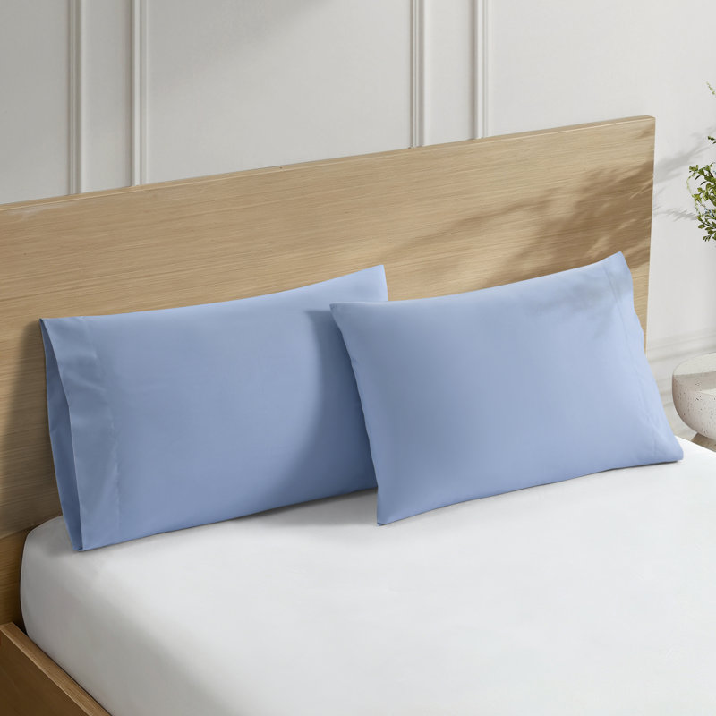 Soft Microfiber Pillowcase - Basics by Wayfair™, Standard, Blue Fog
