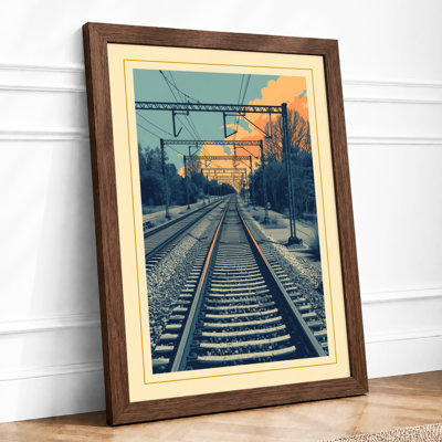 Rails to Horizon Vintage - Framed Print