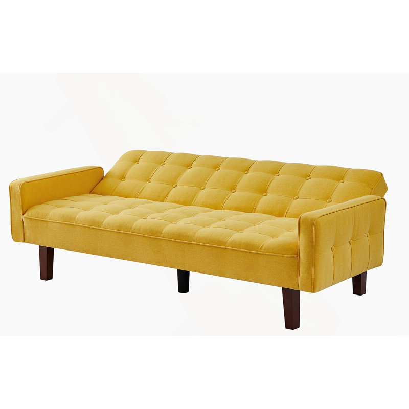 Canapé-lit Linen, Lin jaune
