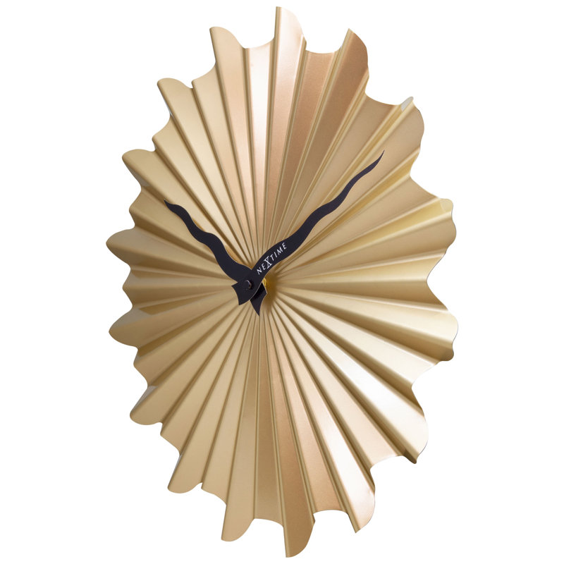 Metal Wall Clock, Gold