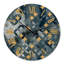 Géométrie à cercles croisés avec étoiles dorées - horloge murale moderne-70801219