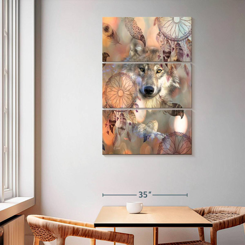 Brampt The Dream Wolf, 65" H x 42" W
