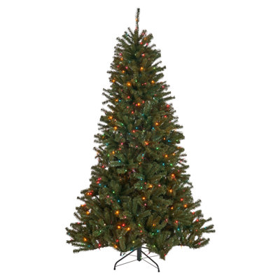 7' Noble Hinged Tree With 500 Multilights-UL,Dia:48