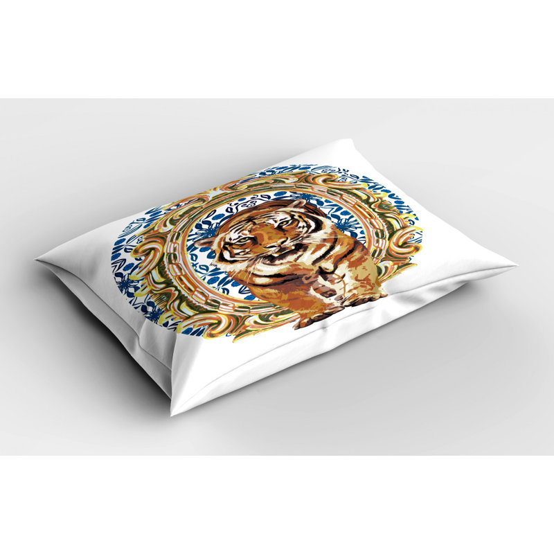 Tiger Polyester Sham Set, Twin