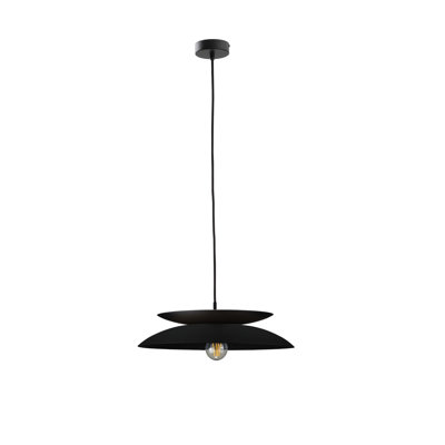 1 - Light Matte Black Dome Pendant