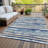 Machine Washable Indoor/Outdoor Chayden ACN1019 Navy Rug-99177814