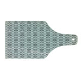 Ambesonne Geometric Tempered Glass Cutting Board Abstract Hexagons Grey Pale Grey