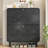 Narrow Shoe Storage Cabinet For Entryway With 2 Flip Drawers, Curved Shoe Cabinet(Black)-1037633421