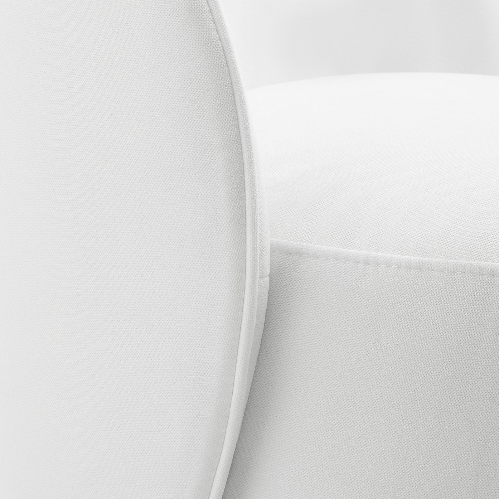 Lola Pine Dining Chair, Polyester Blend White