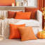 Paquet de 2 housses de coussins lumineux en chenille pour canapé-lit