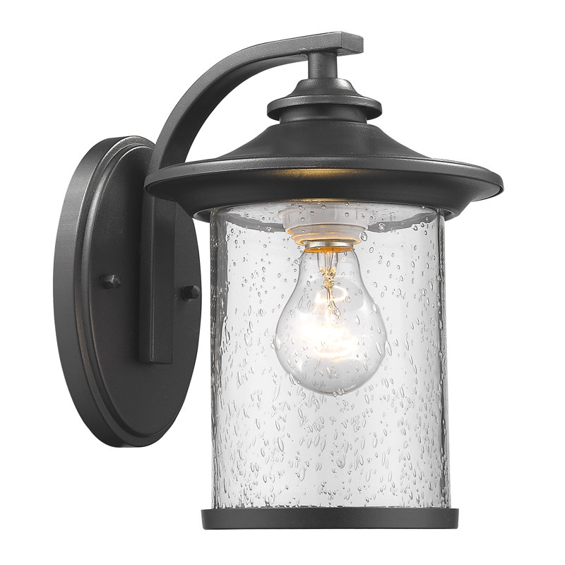 Corinth Wall Light, 9.56" H x 6.53" W x 8.5" D, Painted Black