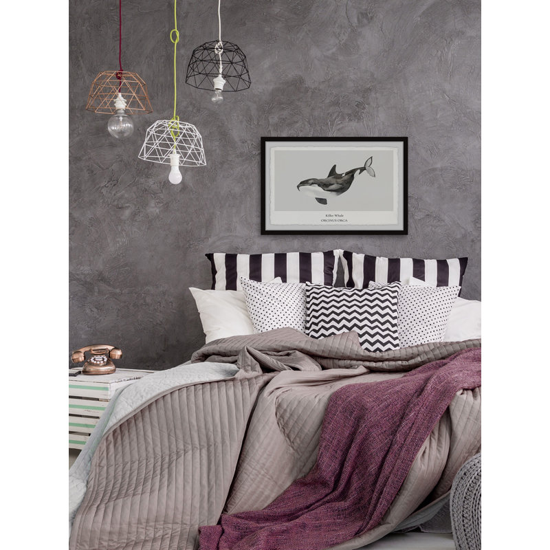 Orcinus Orca by Marmont Hill - Single Picture Frame Painting, 61cm H x 91cm W x 3.81cm D