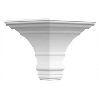 Endurathane Outside Corner Moulding (matches moulding MLD06X07X09FO), 7"P x 6 3/4"H, Factory Primed