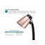 Lampe de bureau noire 15 po