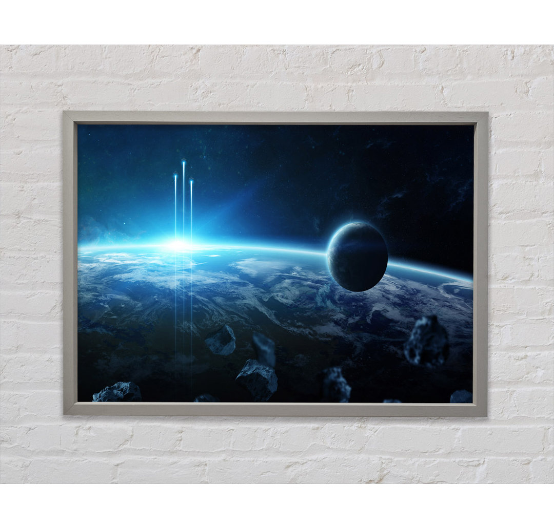 Rockets Braking the Atmostphere - Single Picture Frame Kunstdrucke auf Leinwand