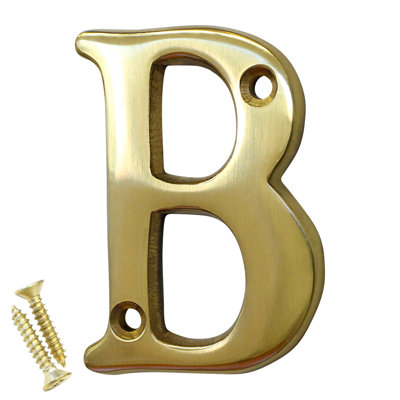 2'' H Brass House Letter