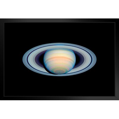 Saturn Rings Planet Solar System Outer Space White Wood Framed Poster 20X14 -  Trinx, 21CCC6EB4631423CAE06E4F2507D4263