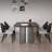 Simple Modern Rectangular Rock Slab Dining Table-109872046
