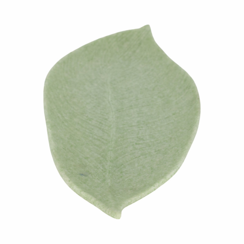 20" Green Quartz Resin Leaf Tray