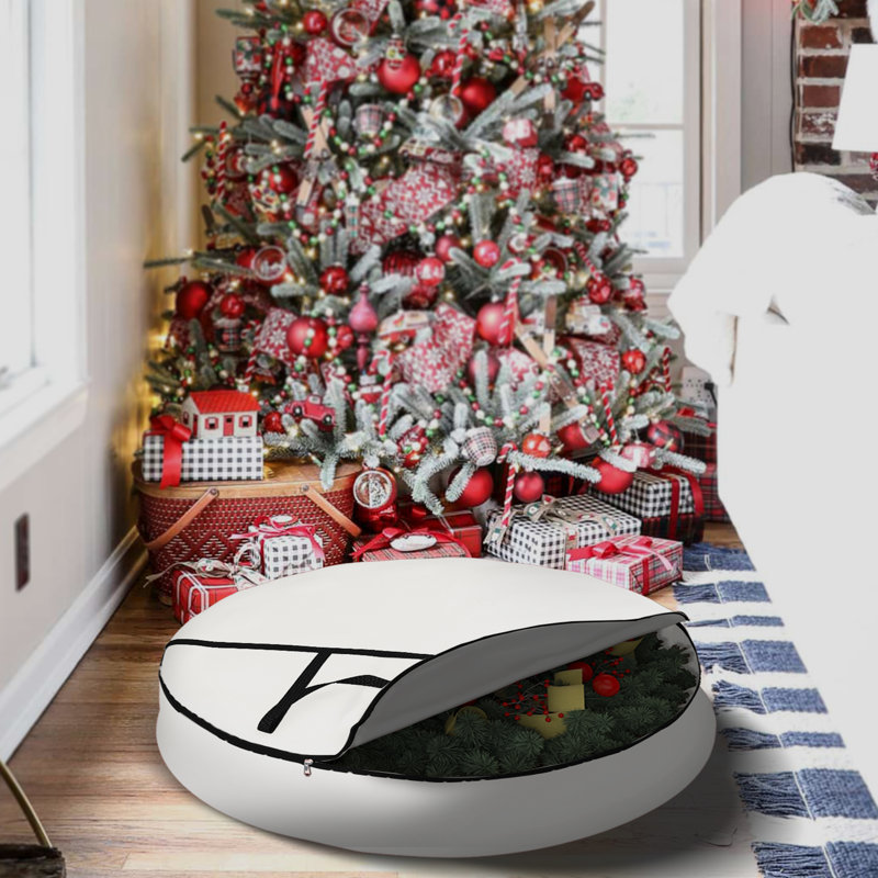 Wreath Storage, 17.8cm H x 101.6cm W x 2.5cm D, White