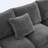 Modern L Shape Modular Sectional Sofa 5 Seat Chenille Couch with 2 Pillows Combinable for Room-949680524