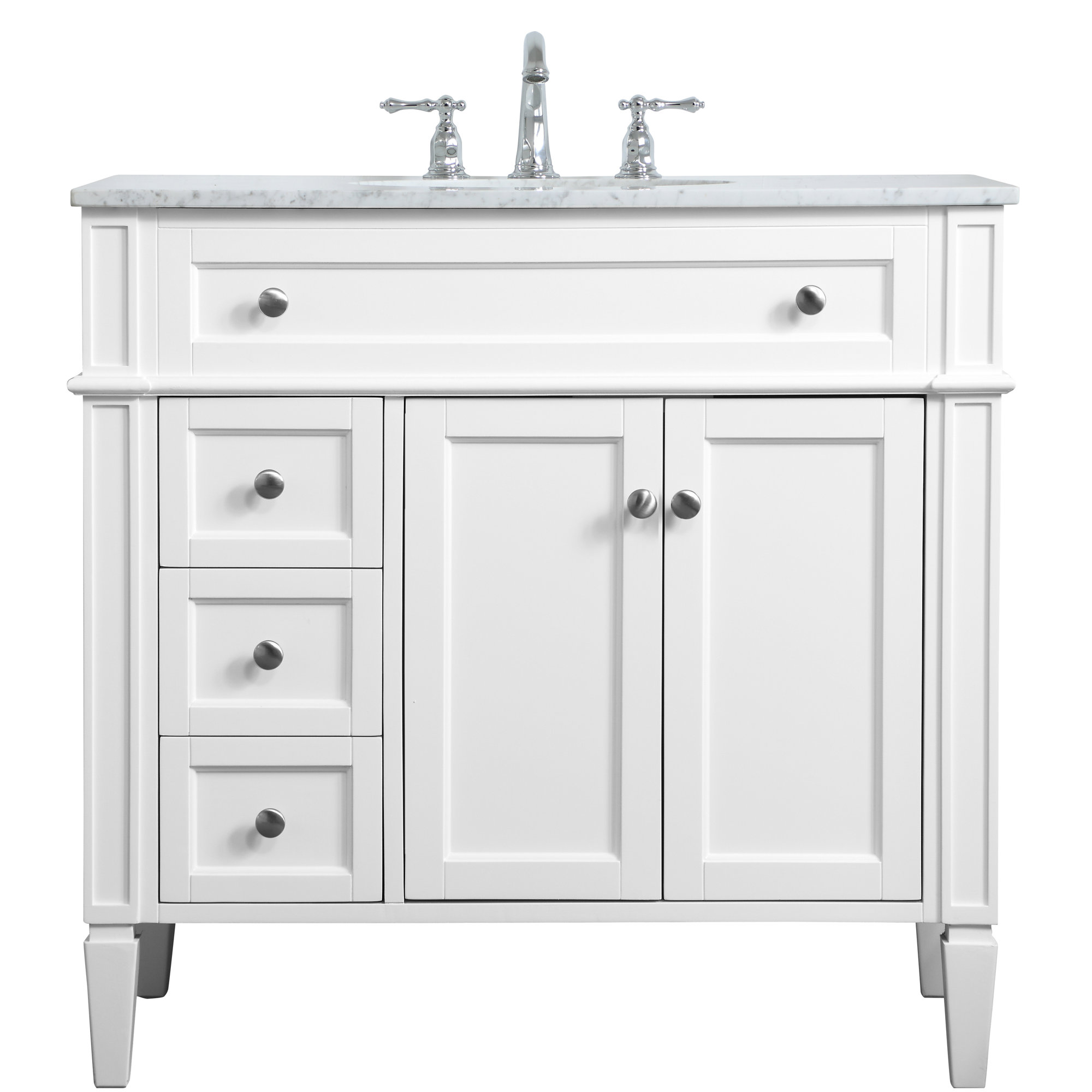 Rivers 36'' Single Bathroom Vanity, White