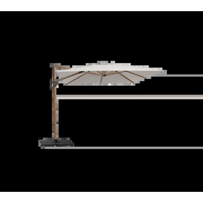 Hyde Luxe Tilt Parasol, 3X3 M