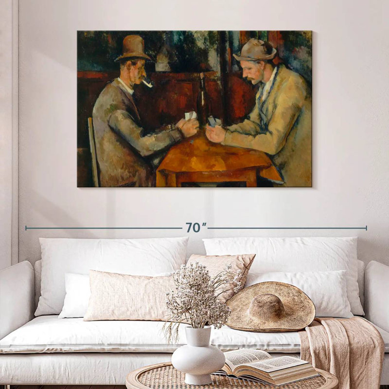 Senne, les joueurs de cartes, 1890, H 32 po x l 48 po